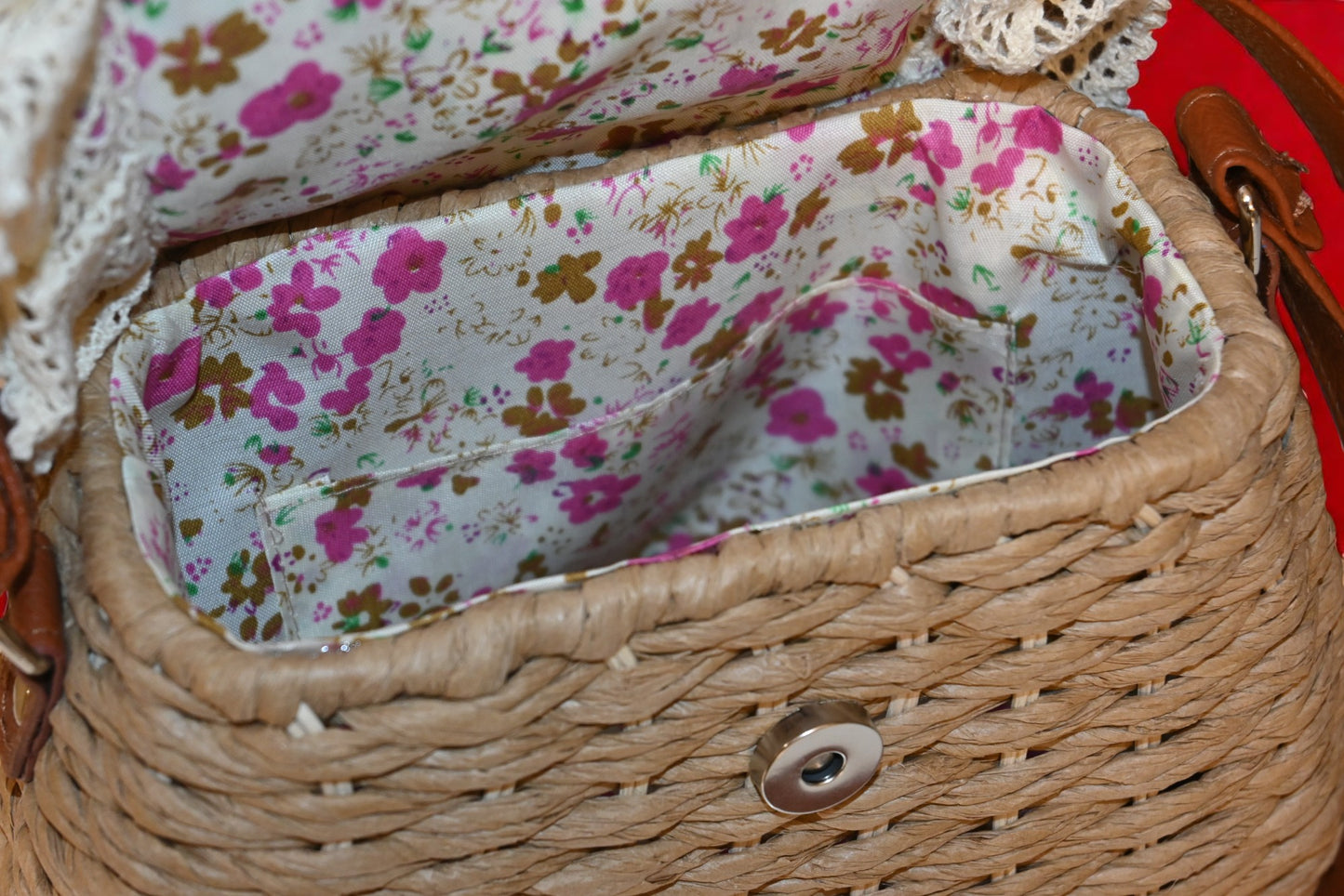 Bamboo Skin Crochet Sling Bag