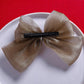 Organza Mehndi Green Bow Clip