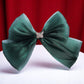 Organza Bottle Green Bow Clip