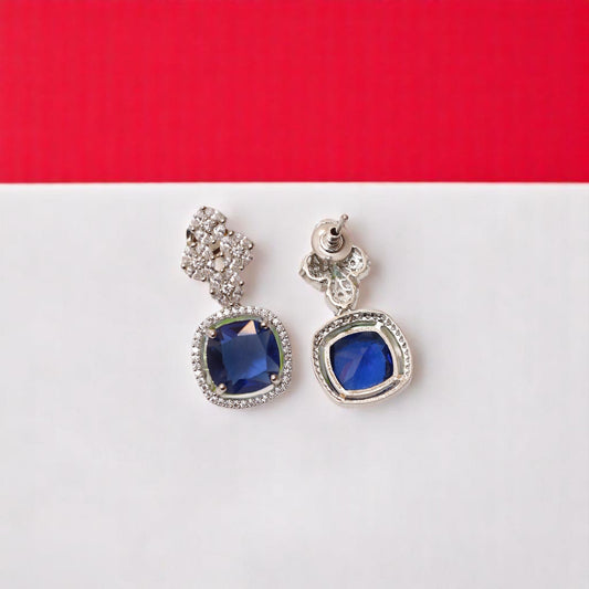 Zircon Blue Gemstone Earrings