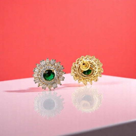 Zircon Swarovski Green Studs