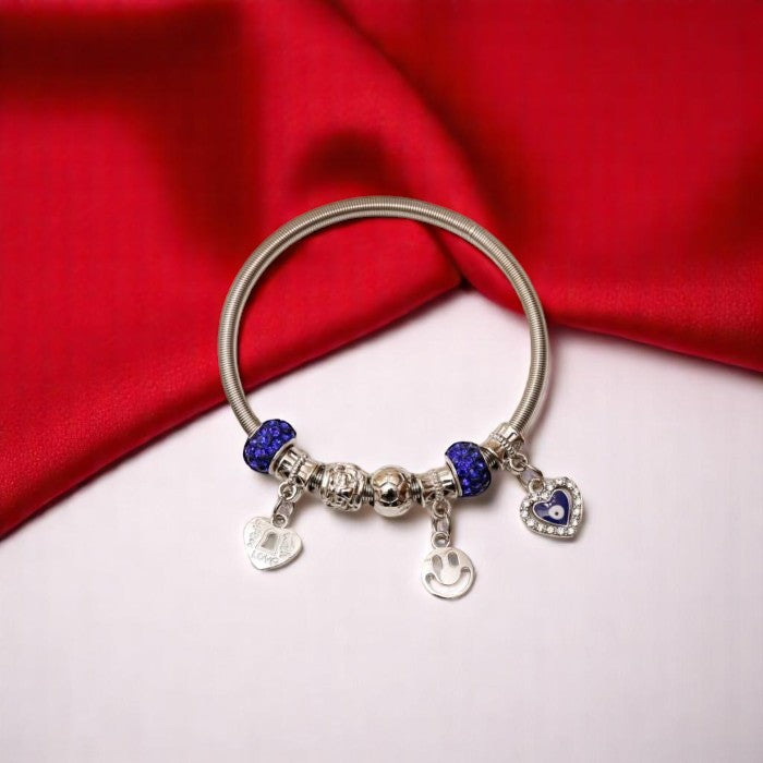 Navy Blue Ornaments Bracelet