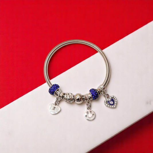 Navy Blue Ornaments Bracelet