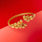 Gold Polish Floral Bracelet