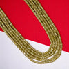 Five Strand Emerald Onyx Green Stone Beads Necklace for Women and Girls