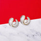 Synthetic Pearl Shell Studs
