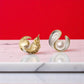 Synthetic Pearl Shell Studs