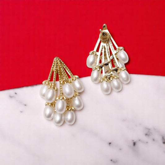 Synthetic Pearl Grape Studs
