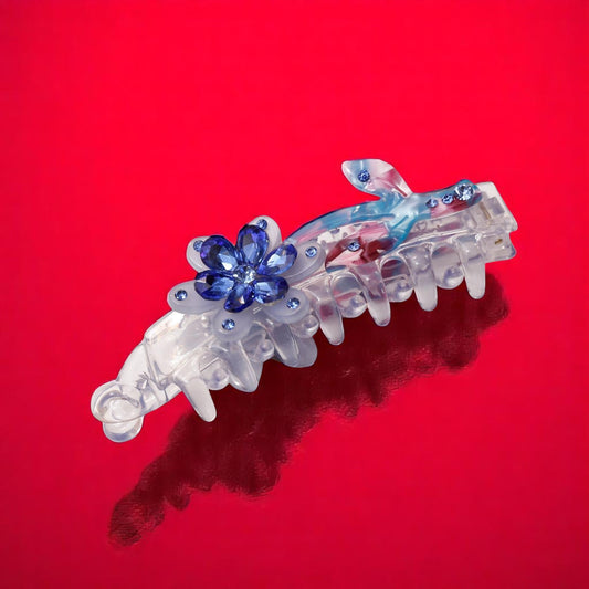Purple Stones Hair Clip