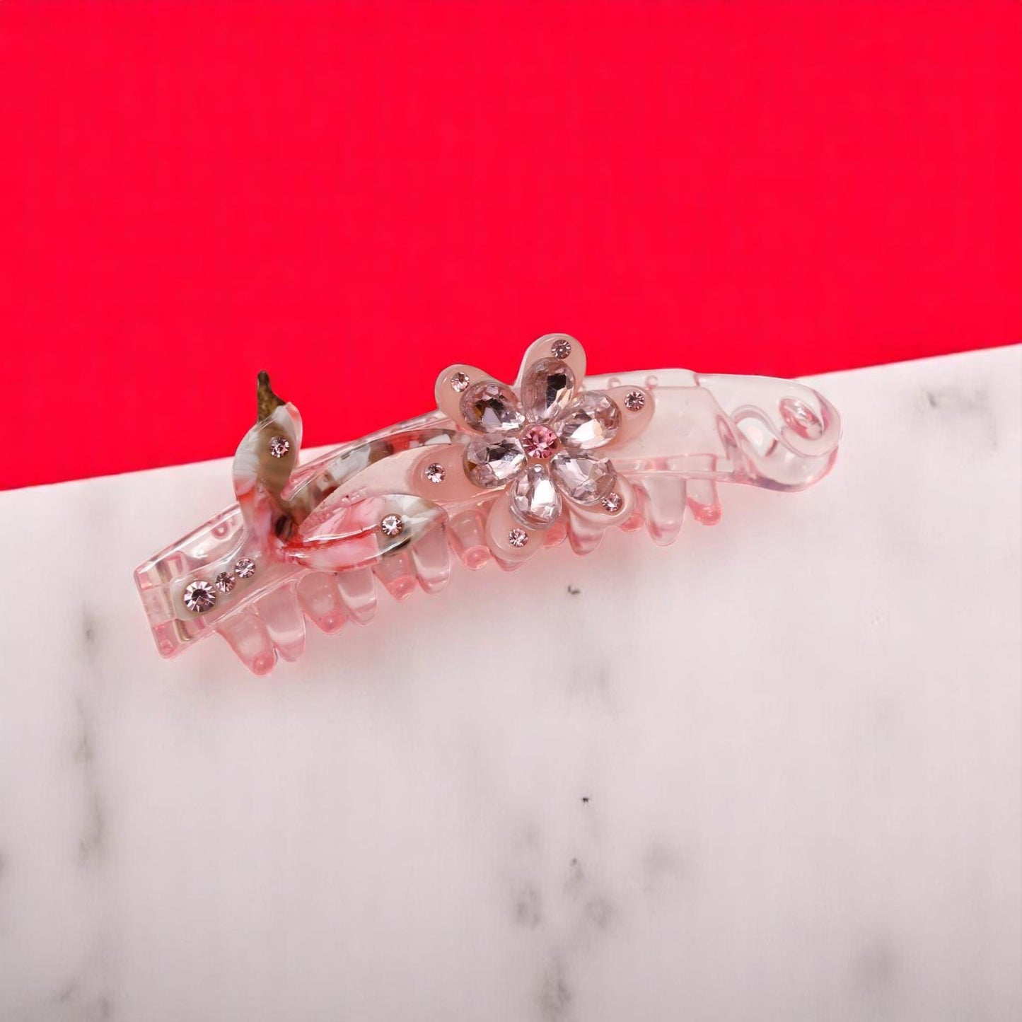 Pink Stones Hair Clip