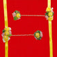 Yellow-Green Handmade Floral Haldi-Mehendi Bridal Jewelry Set
