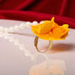 Gold yellow  Handmade Floral Haldi-Mehendi Bridal Jewelry Set