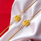 Lemon Yellow Handmade Floral Haldi-Mehendi Bridal Jewelry Set