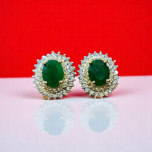 Zircon Panna Stone Studs