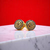 Gold Polish Zircon Studs