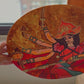 Maa Durga Oval Shape Acrylic Painting 16 X 12