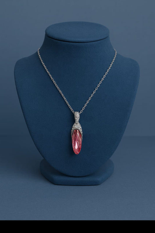 Pink Crystal Pendant – Love & Light