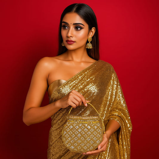 Sequence Grey Potli Bags