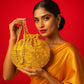 Zari Yellow Potli Bag
