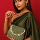 Bamboo Mehndi Green Crochet Sling Bag