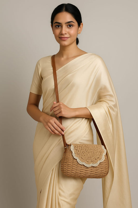 Bamboo Skin Crochet Sling Bag