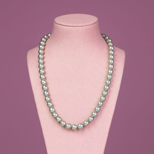 Sea green pearl mala