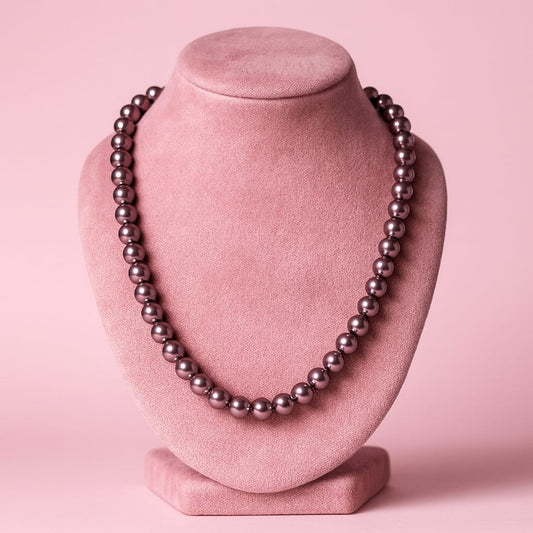 Copper pearl mala