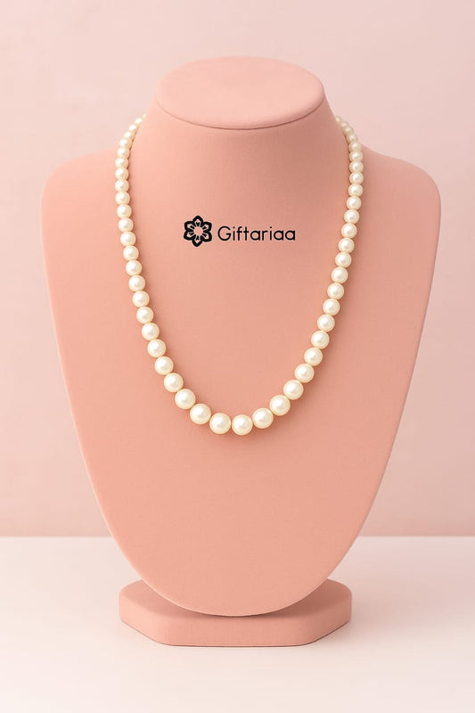 White single pearl mala