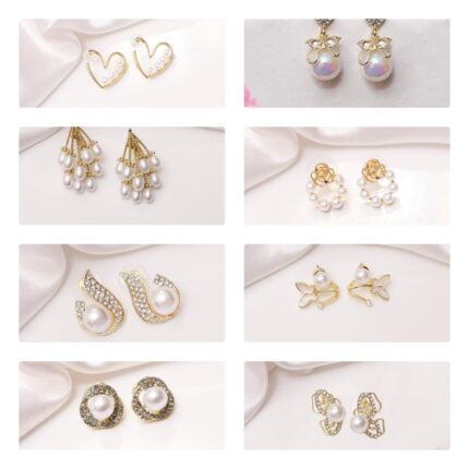 Combo - 8 pair of pearl studs